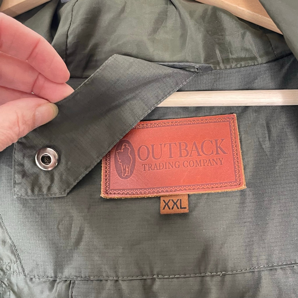 Outback Trading Company Olive Green Raincoat XXL - Picture 8 of 16